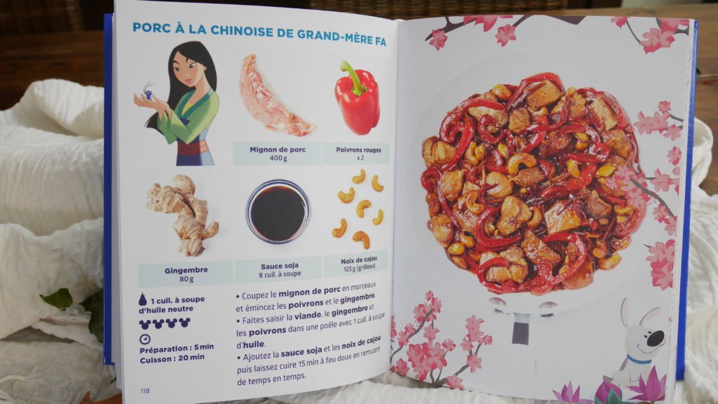 Exemple de recette du livre Simplissime la cuisine en famille la plus simple du monde - ici du porc à la chinoise de Grand-Mère FA