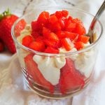 Verrine fraise et crème mascarpone