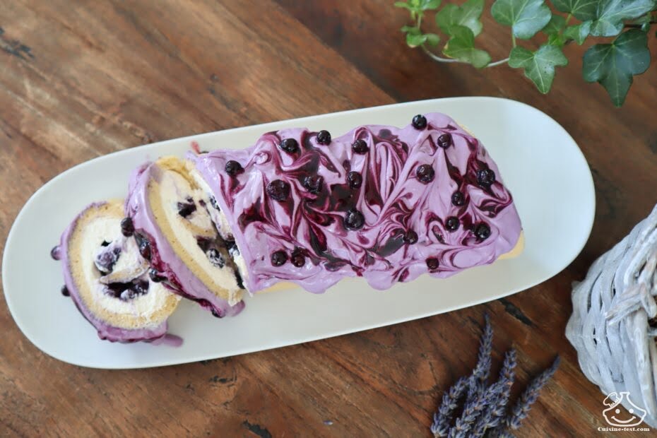 Gateau Roule Aux Myrtilles Et Mascarpone Cuisine Test