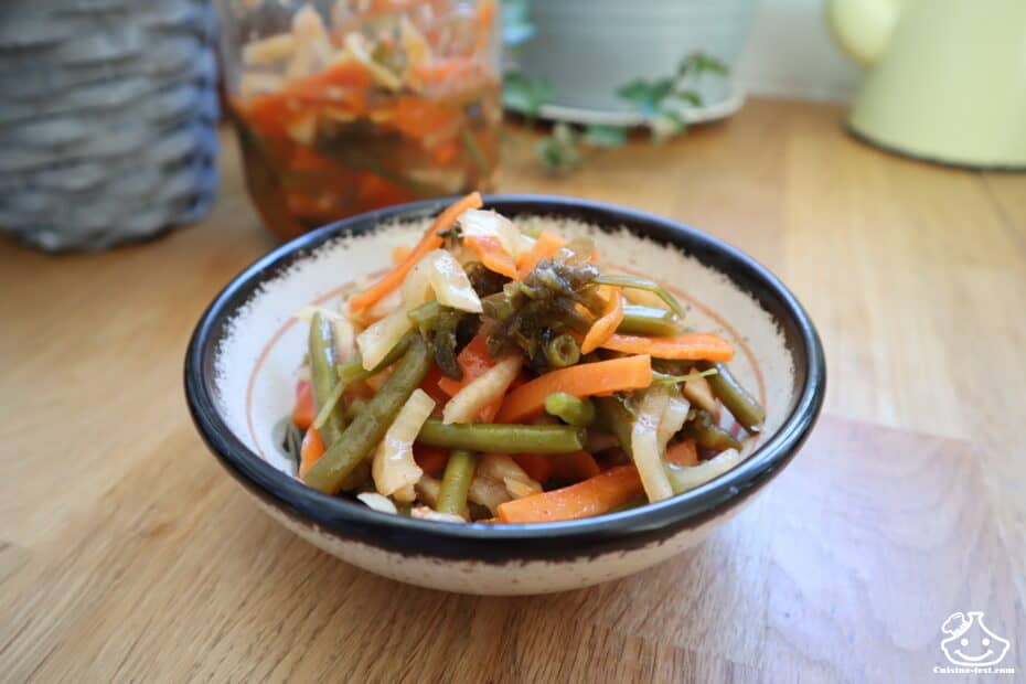 Kimchi aux légumes sans chou chinois