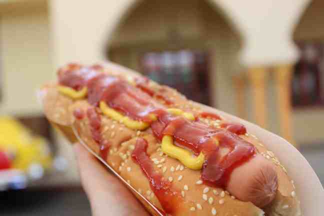 Hot dog américain
